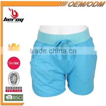 High Quality Wholesale Lycra Comfort Children Gym Shorts for Sports Fitness