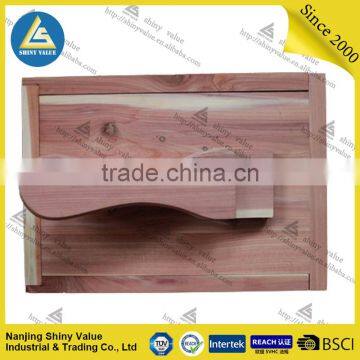 Custom Design Logo Available Fancy Quality Cedar Wood Box for Shoe Care Products photo-5