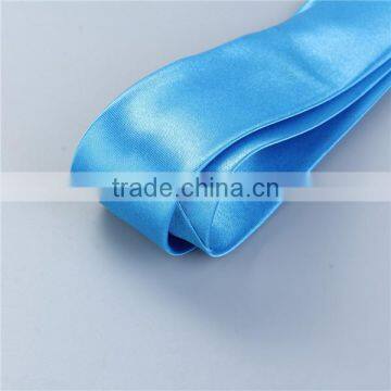 Polyester Necktie Lake Blue Promotional Gift Custom Polyester Necktie photo-2