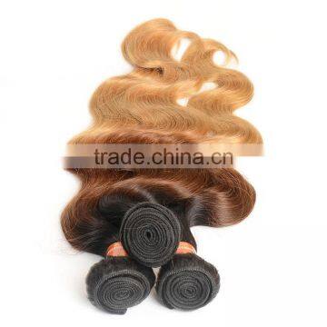 2015 New Arrival Ombre Virgin Brazilian Hair Color Dye, 3 Tone Color Brazilian Body Wave photo-2