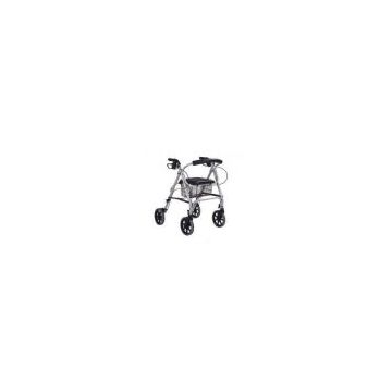 heavy duty  four wheeled Deluxe Aluminum Rollator walker with Loop Brake