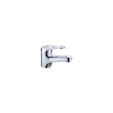 Brass Deck Mounted Basin Mixer with Single Lever for Home , #40 Ceramic Cartridge