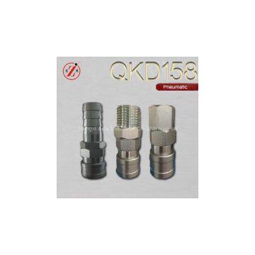 QKD158 Carbon Steel Single Shut-off Air Fitting Type Coupler