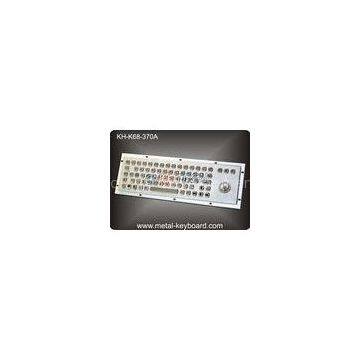 68 Keys Industrial Computer Keyboard with Trackball / Stainless Steel Kiosk Keyboard