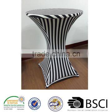 strip printing table cover spandex stretch tablecloths