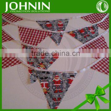 Cheap fast high Quality Promotion custom shapes printing fabric Bunting Flag