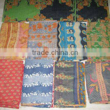 Indian Vintage Gudri Quilts , Vintage Fabric Quilt