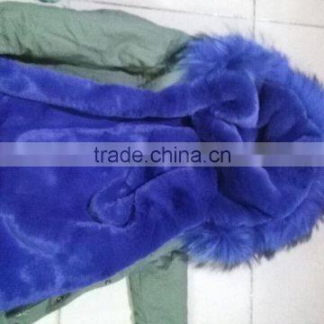 Little Children Winter Coat Faux Fur Liniing With Real Raccoon Fur Hood Kid Jakcet photo-2