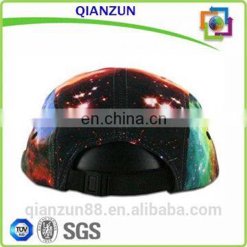 Latest Customized 5 Panel Jocky Cap All Over Digital Printing Silk Lining Nylon