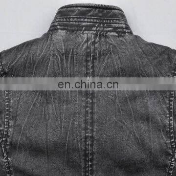 2017 Lastest Fashion Hot Sale Diamond Quilted pu Men Long Jacket photo-6