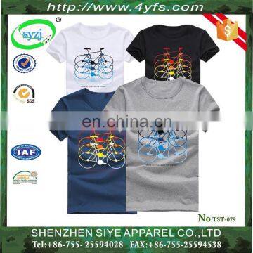 100% Cotton Simple Style Round Neck T Shirt
