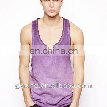 2014 Vest With Extreme Racer Back And Pigment Wash boy dry fit chinese supplier custom shirt design for man model-sc179