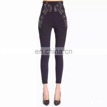 NO MOQ fast shipping new fashion show High waist narrow pants