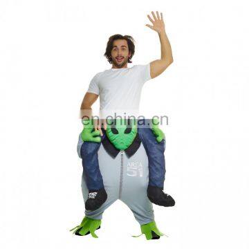 Funny Halloween Carnival Party Piggyback Ride On Alien Costume