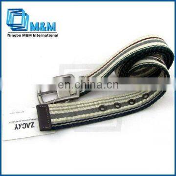 Fashion Canvas Belt For Men Fashion Factory Imprint Logo Canvas Belt