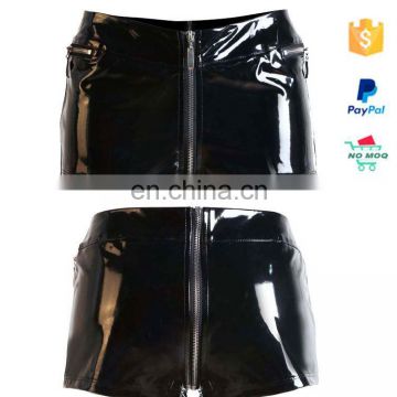 wholesale black handmade no moq leather man short pants