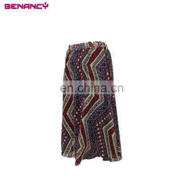 Plisse Chiffon Zigzag Print Crepe Skirt Pleated Skirt Guangzhou photo-4