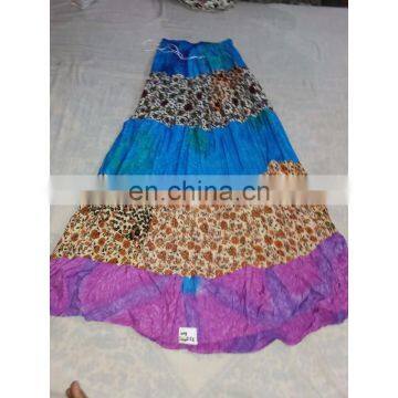 Women's Designer Handmade Cotton Printed Skirt girls wear long Dress party Wear