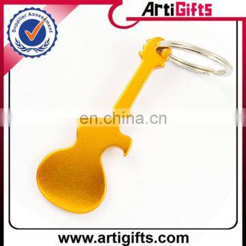 Wholesale metal bottle opener guitar shaped key chain