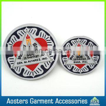 Custom Round Designs Woven Badge for Clothing photo-2