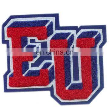 chenille patches, letters/number .etc designs