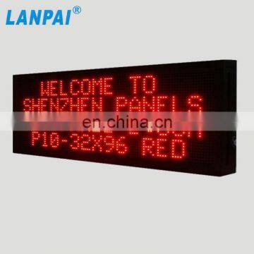 Programmable commercial advertising P10 led display panel price