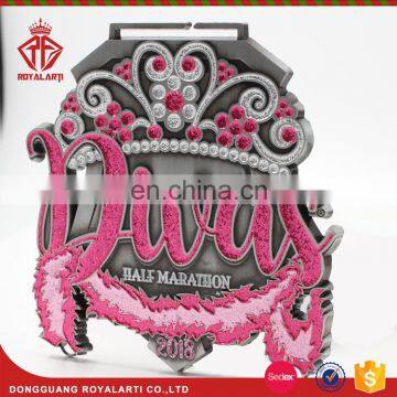 Antique Copper Zinc Alloy Custom Medal With Grosgrain Ribbon photo-4