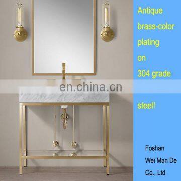 Iron Frame Simple Bathroom Vanity for Amerian Hotel photo-4