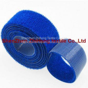 Super ultra thin back to back nylon hook loop cable tie tape fastener binding strap