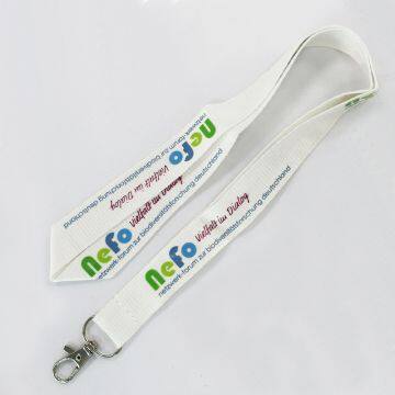 Promotional Custom Thick Unique Logo Cotton Lanyard With Metal Hook photo-3