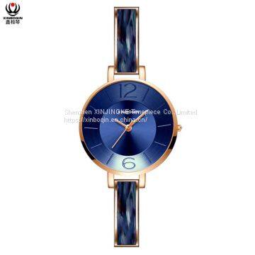 XINBOQIN Supplier Create Your Own Original Brand Fashion Cheap 3ATM Water Resistant Acetate Lady Watch photo-4
