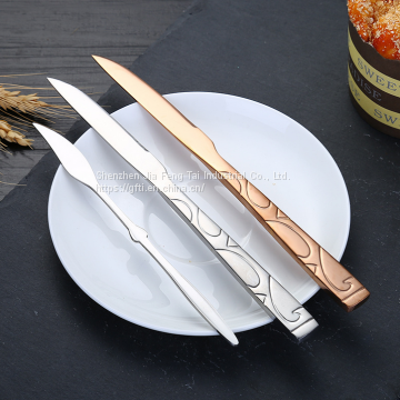 Creative Stainless Steel Cake Shovel, Dessert Knife, Fork and Spoon Suit photo-3