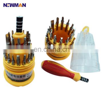 J1068-1 multi bit interchange 31 in 1 screwdriver bit set