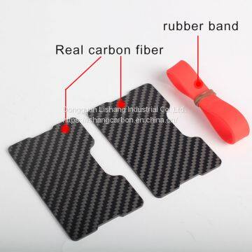Slim Carbon Fiber Wallets RFID Blocking Credit Card Holder Money Clip photo-3