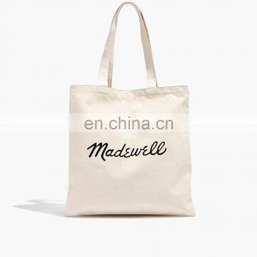 Hot sale Plain unbleached Cotton canvas Eco friendly Market tote bag