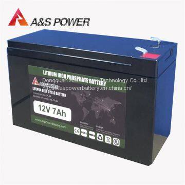 12V 7Ah Auto Battery Stater Battery   Lithium Ion Rechargeable Battery  Lifepo4 Ebike Battery manufacturer