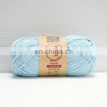 BSCI Supply Cheap Price High Quality Cotton and Acrylic and Linen Blend dk Ribbon Yarn photo-3