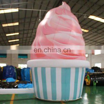 Giant Inflatable Sweet Canister , Inflatable Ice Cream Vert Cartoon Model For Advertisement Promotion ,Shop