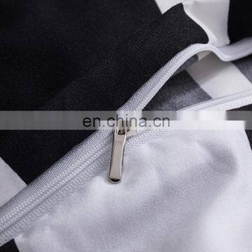 Home 4 Piece Microfiber Bed Sheet Set Striped Pattern Comforter Bedsheet Comforter Set for Hotel photo-6