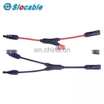 Slocable Branch Cable 6mm2 Solar Cable Main Line 10cm and 4mm2 Branch Line 10cm Solar Wire With Solid Copper Connector photo-2