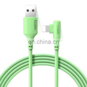 Liquid elbow charging cable