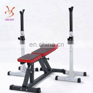 Free Bench Press Stands GYM Adjustable Cross Fitness Squat Rack photo-6