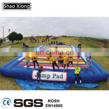 Customized Size High Jumper Inflatable Jumping Bouncer Pad Pillow Mat for Sale Kids