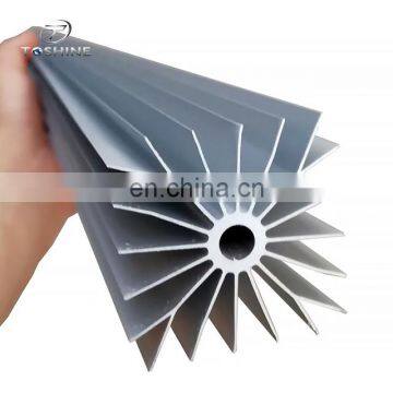 Toshine CA And CE Sunflower Heat Sink Aluminium Profile Structure For Led Light photo-2