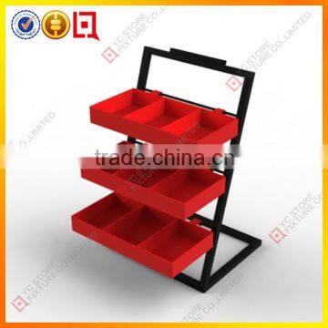 3 level accessories display case storage container