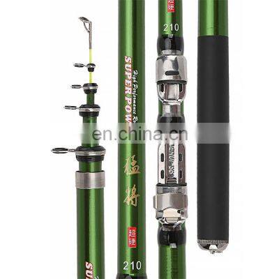 Wholesale China Factory Spinning Telescopic Fishing Rod 1.8-3.0 m Strong Fiber Glass Fishing Rod