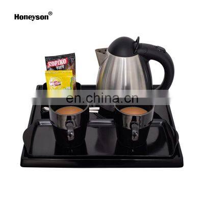 Guangzhou Hotel Supplies/hotel Guest Supplies And Restaurant Supplies Electric Kettle Tray Set for Hotel Guest Room