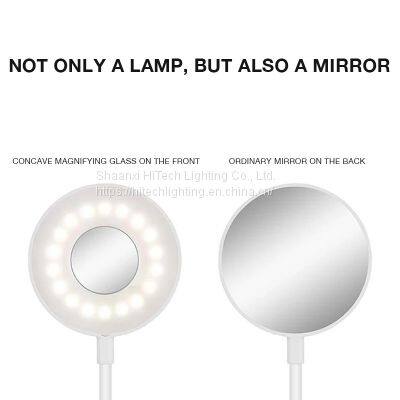 LED Lights With Mirror USB Clip Reading Lamp for Kids Bedroom Table Light Dimmable Timer Remote Control LED Office Desk Lamps photo-3