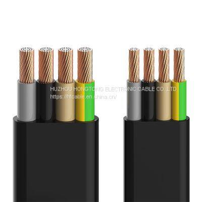 High Quality PVC PE Rubber Electric Flat or Round Submersible Pump Cable