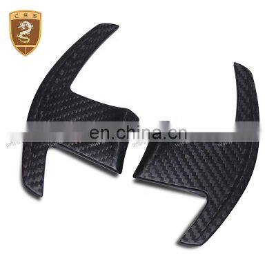 Car Parts Matte Glossy Carbon Fiber 2Pcs Steering Wheel Shift Paddles Shifter Extensionor For BNW 3 Series 5 Series photo-5